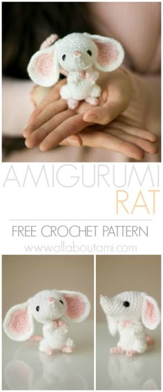 crochet pattern for an amigurum rat