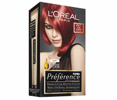 Preference P67 Intense Red                                                        ... Hair Color Dark Skin, Alfa Romeo Tuning, Messy Wardrobe, Honey Hair Color, Colored Hair Tips, Hair Color Chocolate