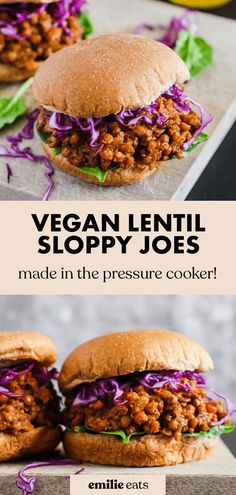 bbq lenti sloppy joes with cabbage and gluten - free recipe