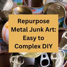 metal junk art is easy to make with complex diy