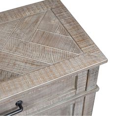 an old wooden chest with metal handles and knobs on the door, isolated against a white background