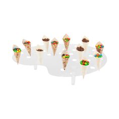 RWP0087C-2-LR Palette Display, Popcorn Cones, Food Display Stands, Mini Cones, Mini Ice Cream Cones, Faux Tin, Kitchen Prep, Acrylic Display Stands, Paper Cones