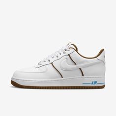 Comfortable, durable and timeless—it’s number 1 for a reason. The classic ‘80s construction pairs with premium details for style that tracks whether you’re on court or on the go. Nike Sets, New Nike Air Force, Nike Air Force 1 07, Blue And White Style, Air Jordan 3, Mens Nike Air, Air Force 1 Low, Best Sneakers, For A Reason