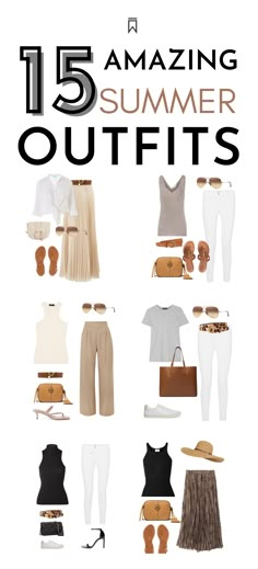 Expensive Looking Summer Outfits, Summer Basics 2023, Brunch Style Outfits Summer, Minimalist Chic Summer Outfit, Beach Basics Outfits, Casual But Chic Outfits, Basic Chic Outfit Summer, Summer Trip To Europe Outfits, Summer Outfit Shoes