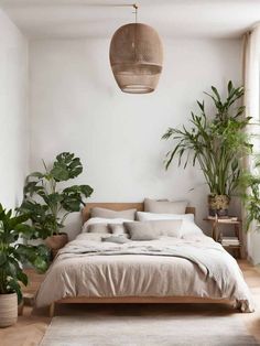 Serene Bedroom Ideas, Cluttered Bedroom, Rustic Bed Frame, Bedroom Scene