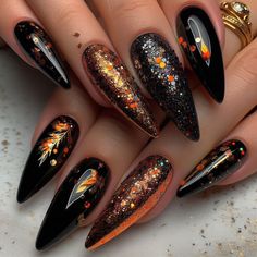 IF you love my designs, please don't forget to follow my profile :) Black Autumn Nails, Extra Birthday Nails, Birthday Nails Ideas, Nails Latina, Bad And Boujee Nails, Boujee Nails, Wife Nails, Latina Nails, Classy Baddie Nails