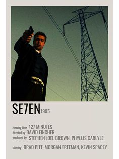 Se7en Polaroid Poster, Seven Polaroid Poster, Se7en Movie Poster, Se7en Poster, Se7en Movie, Movie Poster Aesthetic, Inside Wardrobe