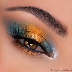 Teknik Makeup, Party Make-up, Yellow Makeup, Cute Eye Makeup, Eye Makeup Pictures