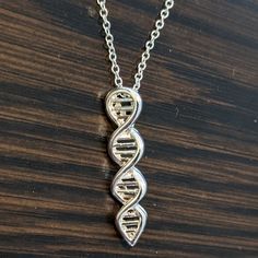 18" Chain With Lobster Claw Clasp Dna Charm Is ~1.25" Never Worn Perfect For The Science Lovers In Your Life Smoke- And Pet-Free Home Dna Necklace, Science Lover, Source Unknown, The Science, Lobster Claw, Womens Jewelry Necklace, Jewelry Necklaces, Science, Necklaces