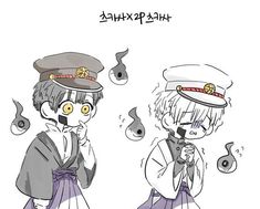 two anime characters are dressed up as sailors