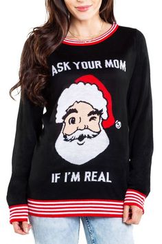 Women's Ugly Christmas Sweaters 2019 | Tipsy Elves Funny Christmas Tree, Amazon Christmas, Ugly Christmas Sweater Women, Tipsy Elves, Diy Shirts, Christmas Event, Ugly Christmas Sweaters, Christmas Outfits Women, Mom Sweater