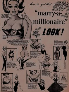 an old fashion ad from the 1950's