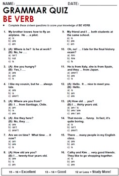 a printable spanish language test for students