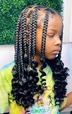 French Braided Hairstyle For Black Girls Hair Styles For Girls Kids Black, Natrual Black Girls Hairstyles Braid, 4 Part Braid Hairstyles, Cute Hairstyles For Year 7 Old Braids, Hair For Black Girls Kids, Hairstyle Ideas For Black Girls Braids, Little Black Girls Hairstyles For School Braids Cute