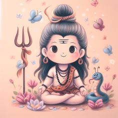 Mahadev Drawing Easy, Cute Mahadev, Mahadev Drawing, Pregnancy Drawing, God Illustration, God Painting, God Blessings, Bloom Winx, Bloom Winx Club