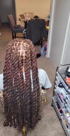 Cornrows Locs Black Women, Braided Loc Hairstyles, Styling Long Locs Black Women, Knotless Braids On Locs, Loc Styles For Black Women Long, Loc Vacation Styles, Versatile Loc Styles, Jumbo Braids Over Locs