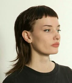 Short Fringe Mullet, Cheveux Oranges, Summer Haircuts, Short Bangs, Punk Hair, Alternative Hair, Haircut And Color, Penteado Cabelo Curto