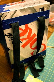 a bag sitting on top of a cutting board