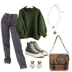 Slytherin Inspired Outfits Casual, Outfits Inspired By Remus Lupin, Slytherin Outfits For Universal, Slytherin Everyday Outfit, 20s Clothes, Niche Meme Outfits Aesthetic, Downtown Outfits, Indie Outfits