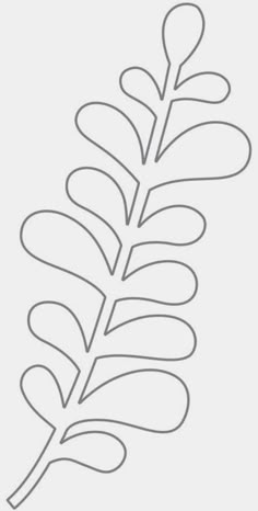 a line drawing of a leaf