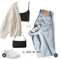 Clothing Boards Outfits, Study Aesthetic Outfit, Staple Clothing Pieces, Outfits With Cardigans, Outfit Ideas Cute, Causual Outfits, Cute Spring, Cute Everyday Outfits, Cute Simple Outfits