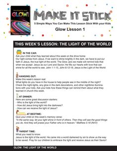 the glow in the dark lesson for kids to learn how to make it with glowsticks