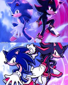 sonic the hedgehog, shadow the hedgehog and knuckles the cat