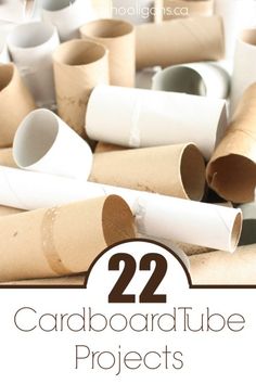 cardboard tube projects with the title 22 card board tube projects