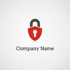 a padlock logo with the word'company name '