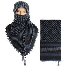 PRICES MAY VARY. This Shemagh Scarf is made of cotton, high quality Keffiyeh Scarf Large Size Shemagh: 48*48 inches (not including tassels), light weight, net weight 190g A simple but efficient way to protect your face and neck from sun, wind and sand, makes you cool in summer;can also works as a scarf to warm head neck up in snowing and winding winter This tatical scarf is a great choice for outdoor activities, such as hunting, shooting, hiking, climbing, motorcycle and paintball game, etc. Han Desert Scarf, Shemagh Scarf, Arab Scarf, Paintball Game, Military Tactical, Paintball, Head And Neck, Scarf Styles, Scarf Wrap