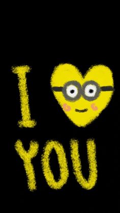 Minion love i love you te amo Minion Drawing, Cute Minions, Creepy Images, Aztec Tattoo, Scrapbook Gift, Cute Texts For Him, Pretty Drawings, Cute Messages