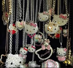 Early 2000/, Hello Kitty Jewelry, Charmmy Kitty, Hello Kitty Aesthetic, Pink Girly Things, Hello Kitty Pictures, Hello Kitty Items, Hello Kitty Collection