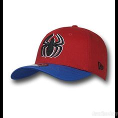 Spiderman 39Thirty Red & Blue Baseball Cap Spiderman Symbol, Elephant Hat, Blue Baseball Cap, Black Spiderman, New Era 39thirty, Men's Baseball Cap, Baseball Caps Fashion, Mom Hats, Womens Baseball Cap