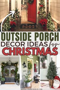 christmas porch decor ideas for the front door