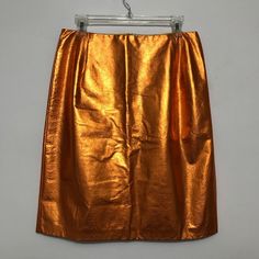 Palmer // Harding 100% Leather Skirt In A Shiny, Metallic Orange Foil Color; Lined In Yellow Silk. Made In England. Uk Size 14 = Us 10. About This Closet: Each Item Is From My Current, Personal Wardrobe And Is Well Cared For And Gently Pre-Loved! The Price Listed Is The Lowest Price I'm Willing To Give It Up For. For This Reason, I Do Not Consider Offers. If You Love It, Click Buy Now To Make It Yours! Palmer Harding, Metallic Orange, Yellow Silk, England Uk, Orange Gold, Lowest Price, Leather Skirt, Foil, Womens Skirt