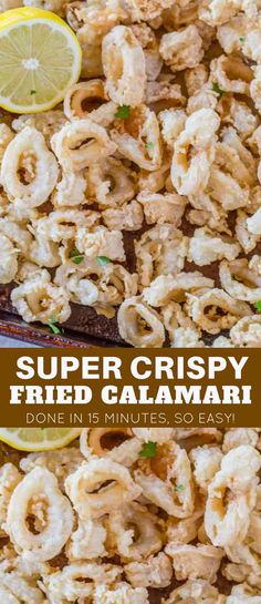 this super crispy fried calamari is made in 15 minutes so easy to make