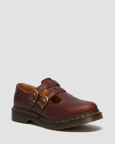 8065 Ambassador Mary Jane Shoes in  | Dr. Martens Brown Fall Shoes, Doc Martin Mary Janes, Doc Shoes, Mission Fits, Chunky Mary Janes, Doc Martens Loafers, Doc Martens Mary Janes, Dr Martens Mary Janes, Vintage Doc Martens