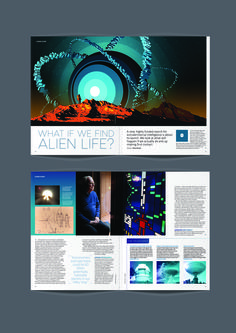 an article in a magazine about alien life