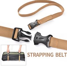 Feature:  1. Double insurance buckle-type binding belt to ensure safety, strong fixing force and sturdiness. 2. Adjustable length: humanized adjustable length design, foldable and easy to carry. 3. Multi-purpose, fast storage of various outdoor equipment, can be used for outdoor travel and daily life. Specification:  Material: PP webbing Color: Random Size: Total length 135cm/53.15in, width 2.5cm/0.98in Weight: 50g/piece Quantity: 2pcs Application: Bundle a variety of equipment in outdoor campin Belt Storage, Tie Down Strap, Luggage Strap, Life Color, Black Army, Suitcase Packing, Luggage Straps, Outdoor Equipment, Travel Hiking