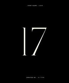 the number seven is shown in black and white