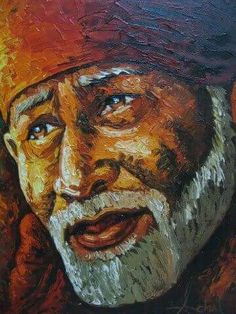 an oil painting of a man wearing a red hat