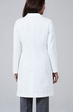 Women's M3 Estie Classic Fit 5-Pocket 36 1/2 Doctor White Coat, Women's Lab Coats, Men's Lab Coat, Women's Lab Coat, Doctor Coat, Scrubs Nursing Uniforms, White Lab Coat, White Coat Ceremony, Doctor Outfit