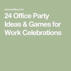 24 Office Party Ideas & Games for Work Celebrations Work Party Games Team Building, Staff Social Committee Ideas, Office Engagement Ideas, Coworker Party Ideas, Work Games For Staff, Staff Party Themes, Party Games For Work, Staff Party Games, Employee Engagement Board