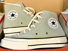 Sage Green Platform Converse Chuck 70s Sage Green High Top Converse, Platform Converse Design, Mint Green Platform Converse, Safe Green Converse, Converse Mint Green, Women’s Converse Shoes, Summit Sage Converse, Light Green Platform Converse, Sage Green Converse Platform