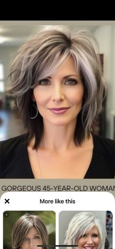 Wedding Makeup Over 50, Long Hair Over 50 Older Women, 2024 Haircut, Concrete Stamp, Shag Hair, 2024 Hairstyles, Makeup Over 50, Grey Hair Transformation, Choppy Haircuts