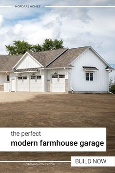 the perfect modern farmhouse garage build now