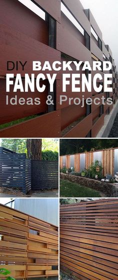 backyard fence ideas and projects that are easy to build