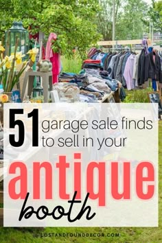 garage sale finds to sell in your antique booth