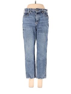 Hollister Jeans Size: 29 Blue Bottoms - used. 98% COTTON, 2% ELASTANE, Medium Wash, Cropped, High Rise | Hollister Jeans - High Rise: Blue Bottoms - Size 29 Hollister Jeans, Hollister, Blue Jeans, Womens Bottoms, Jeans Size, High Rise, Handbags, For Women, Blue