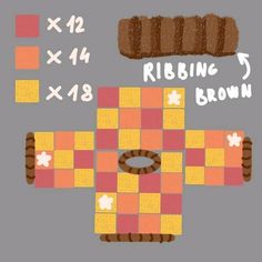 an image of a game board with brownies on it and numbers for each piece